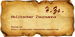Holitscher Zsuzsanna névjegykártya