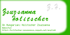 zsuzsanna holitscher business card